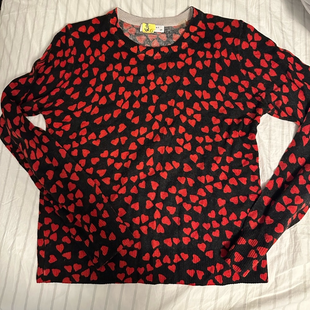 Equipment cashmere sweater - hearts - Small